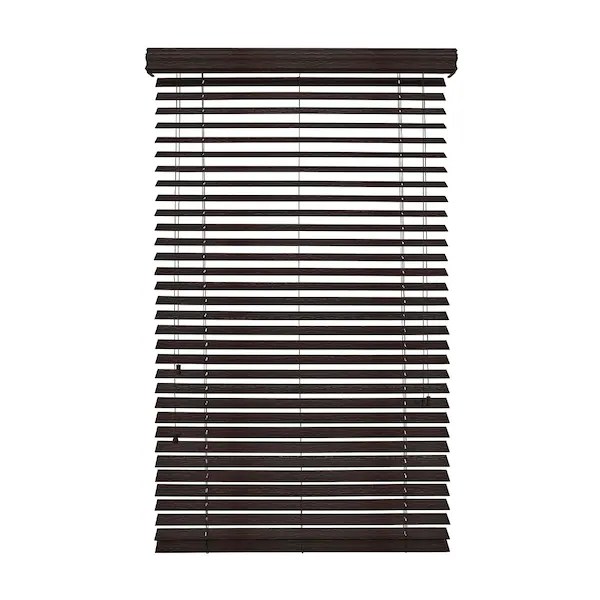A Better Blind Premium 2" Cordless Fauxwood Horizontal Blinds, Mahogany